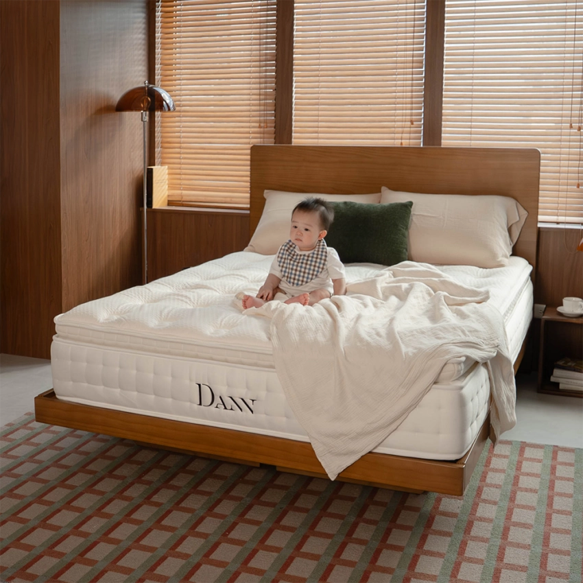 充個墊懸浮實木床架